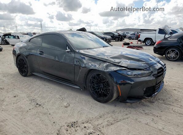 WBS43AZ01RCR01576 2024 BMW M4 Черный Передняя правая четверть