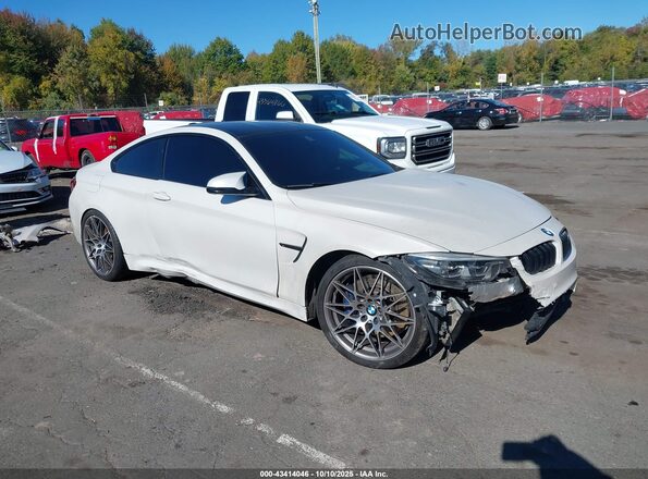 WBS4Y9C0XLFH46575 2020 BMW M4 Белый Передняя правая четверть