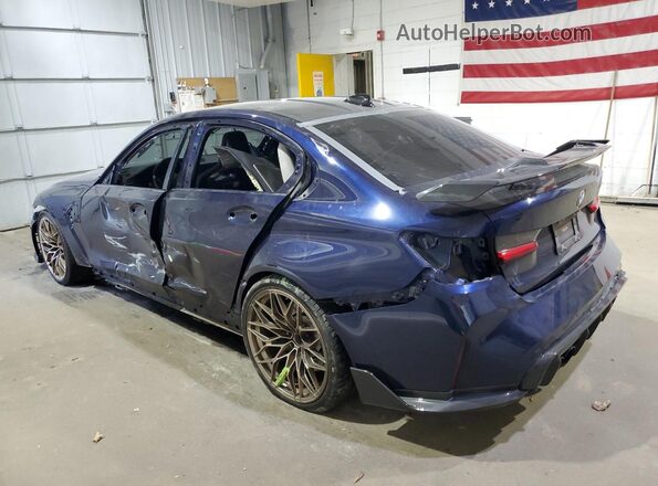 WBS53AY05MFL24600 2021 BMW M3 Синий Задняя левая четверть