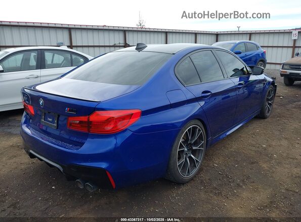 WBSJF0C54KB448333 2019 BMW M5 Blue Trasero derecho