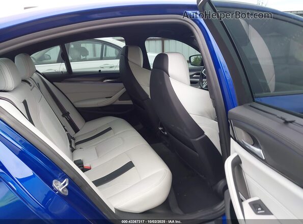WBSJF0C54KB448333 2019 BMW M5 Blue Vista de la etiqueta del VIN