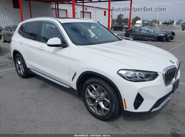 WBX47DP08RN268310 2024 BMW X3 Белый Передняя правая четверть