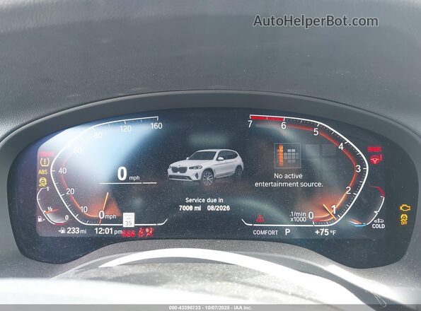 WBX47DP08RN268310 2024 BMW X3 Белый Вид задних сидений