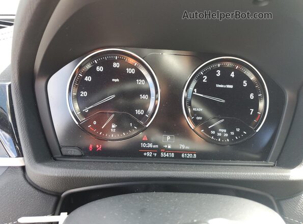 WBXYJ3C37JEP76558 2018 BMW X2 White Вид щитка приладів