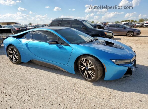 WBY2Z2C59GV675858 2016 BMW I8 Синий Передняя правая четверть