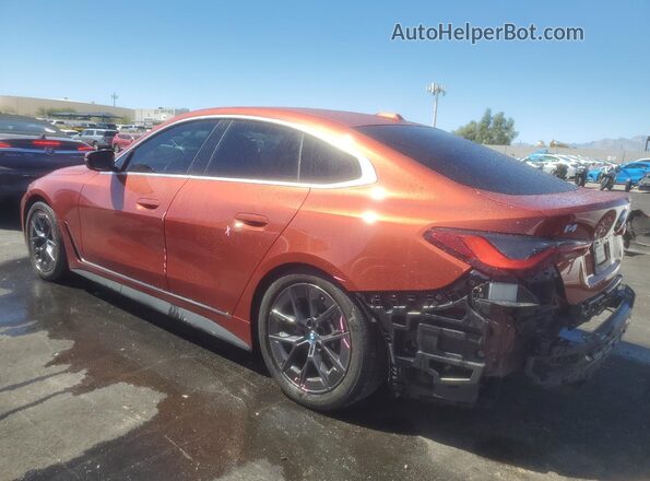 WBY43AW02PFP81342 2023 BMW I4 Оранжевый Задняя левая четверть