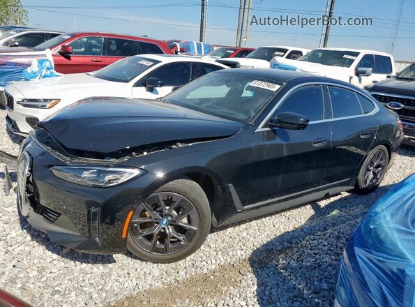 WBY43AW07PFR30926 2023 BMW I4 Черный Передняя левая четверть