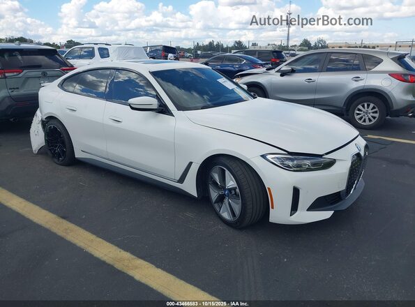 WBY73AW0XPFN90054 2023 BMW I4 White Front right