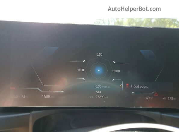 WBY83FB00RFT10796 2024 BMW I4 White Instrument cluster view