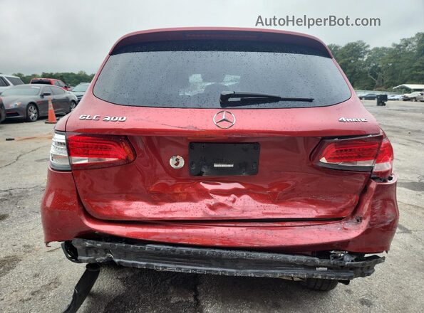 WDC0G4KB3JV053372 2018 MERCEDES-BENZ GLC-CLASS Красный Вид сзади