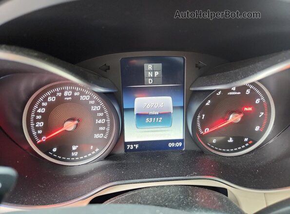 WDC0G4KB3JV053372 2018 MERCEDES-BENZ GLC-CLASS Красный Вид щитка приборов