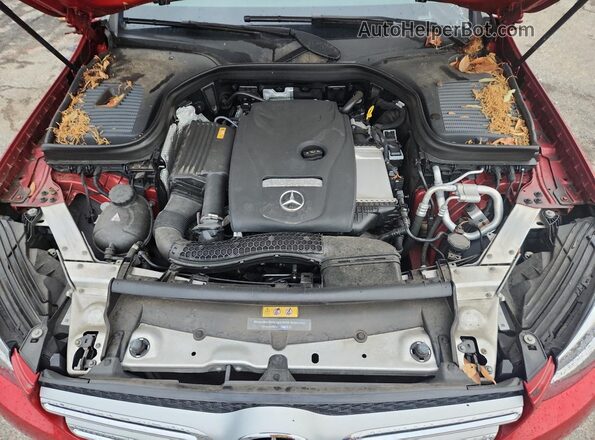 WDC0G4KB3JV053372 2018 MERCEDES-BENZ GLC-CLASS Красный Вид задней части салона