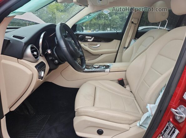 WDC0G4KB3JV053372 2018 MERCEDES-BENZ GLC-CLASS Красный Вид салона спереди