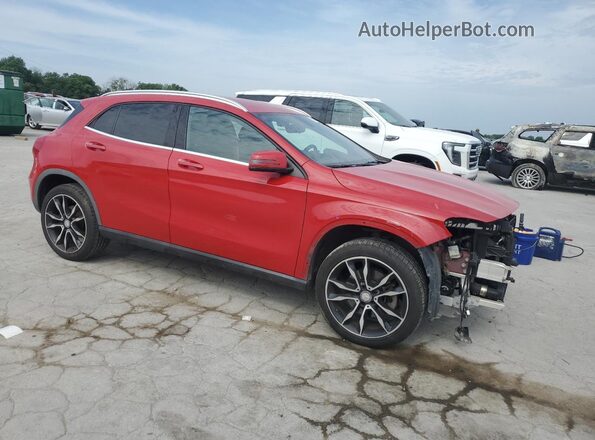 WDCTG4EB3HJ318933 2017 MERCEDES-BENZ GLA Красный Передняя правая четверть