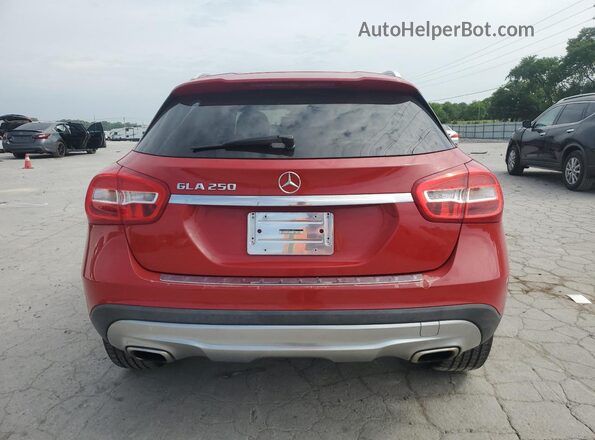 WDCTG4EB3HJ318933 2017 MERCEDES-BENZ GLA Красный Вид сзади