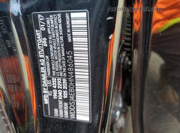 WDDSJ4EB0HN486045 2017 MERCEDES-BENZ CLA-CLASS Черный Вид подкапотного пространства