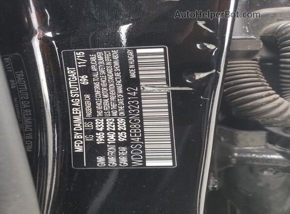 WDDSJ4EB8GN323142 2016 MERCEDES-BENZ CLA-CLASS Черный Вид подкапотного пространства