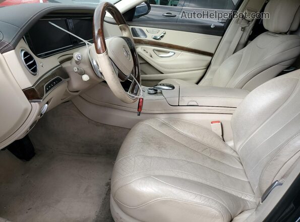 WDDUG6DB0HA291946 2017 MERCEDES-BENZ S Черный Вид салона спереди