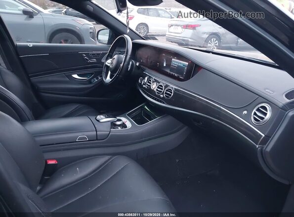 WDDUG6EB4JA358732 2018 MERCEDES-BENZ S-CLASS Black Widok wnętrza z przodu