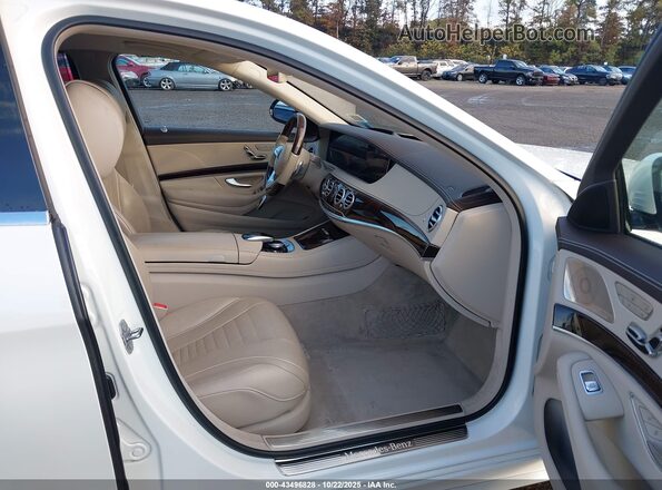 WDDUG8GB7KA475487 2019 MERCEDES-BENZ S-CLASS Белый Вид салона спереди
