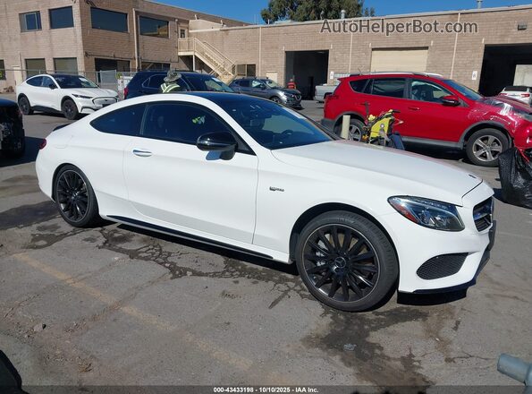 WDDWJ6EB5JF755332 2018 MERCEDES-BENZ AMG C 43 Белый Передняя правая четверть