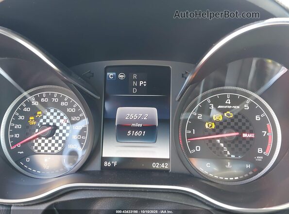 WDDWJ6EB5JF755332 2018 MERCEDES-BENZ AMG C 43 Белый Вид задних сидений