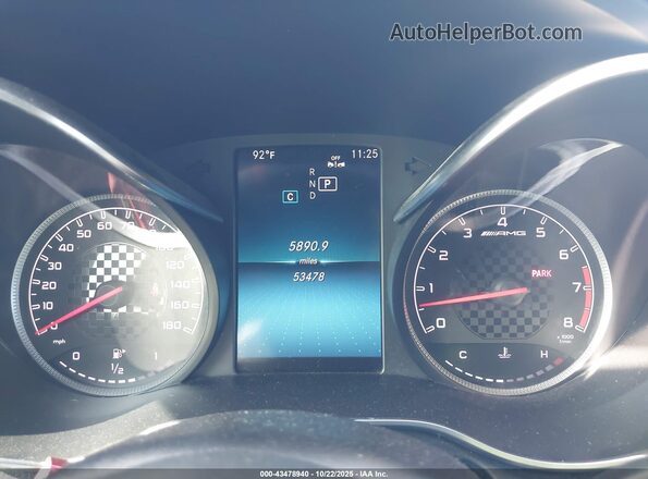 WDDWJ6EB5KF848773 2019 MERCEDES-BENZ AMG C 43 Черный Вид задних сидений