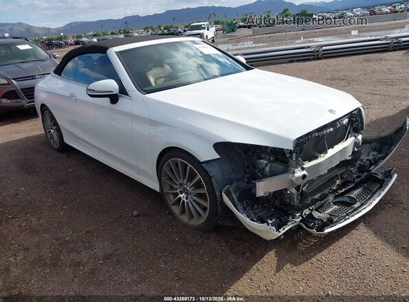 WDDWK4JB5JF705988 2018 MERCEDES-BENZ C-CLASS Белый Передняя правая четверть