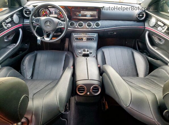 WDDZF4JB0JA323706 2018 MERCEDES-BENZ E Black Widok deski rozdzielczej