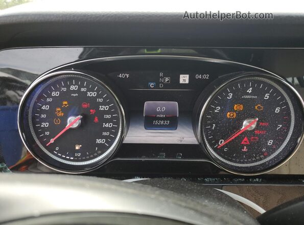 WDDZF4JB3JA377677 2018 MERCEDES-BENZ E Blue Widok zestawu wskaźników