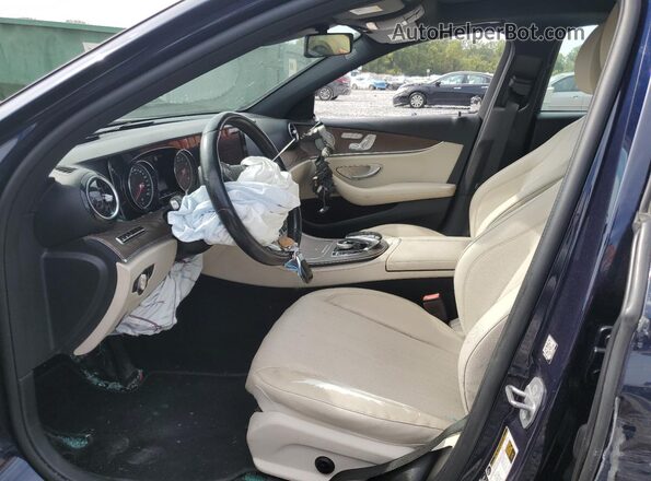 WDDZF4JB3JA377677 2018 MERCEDES-BENZ E Blue Widok wnętrza z przodu