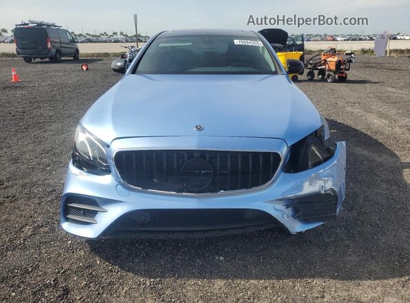 WDDZF4JB6JA360159 2018 MERCEDES-BENZ E Blue Widok z przodu