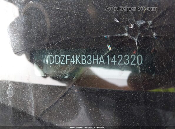 WDDZF4KB3HA142320 2017 MERCEDES-BENZ E-CLASS Черный 