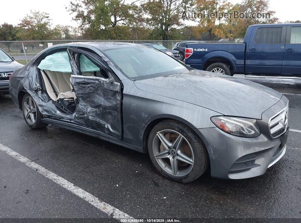 WDDZF4KB8JA294762 2018 MERCEDES-BENZ E-CLASS Серый Передняя правая четверть