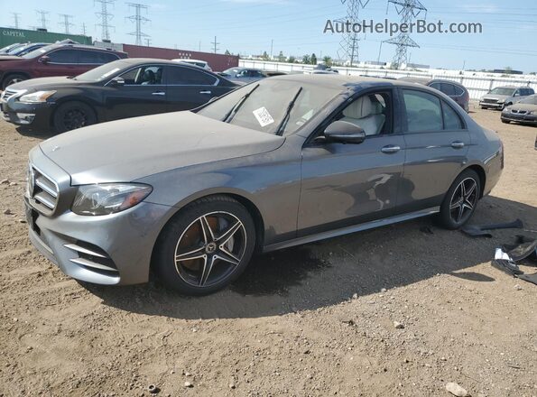 WDDZF4KB9JA333794 2018 MERCEDES-BENZ E Gray Front left