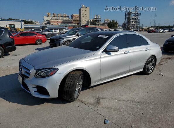 WDDZF4KB9JA372613 2018 MERCEDES-BENZ E Silver Przód lewy