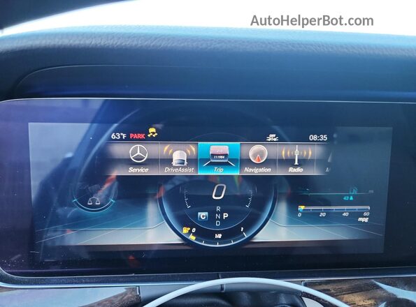WDDZF8EB2LA721858 2020 MERCEDES-BENZ E Blue Instrument cluster view