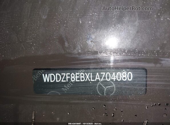 WDDZF8EBXLA704080 2020 MERCEDES-BENZ E-CLASS Белый 