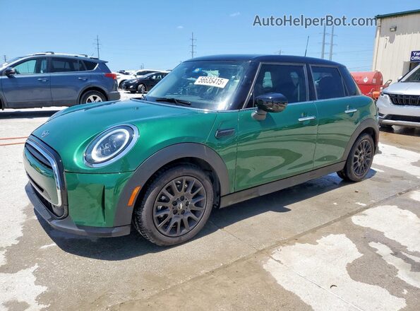 WMW33DK03P2T42580 2023 MINI COOPER Зеленый Передняя левая четверть