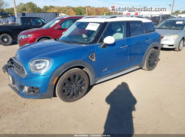 WMZYT5C38H3D80330 2017 MINI COUNTRYMAN Синий Передняя левая четверть