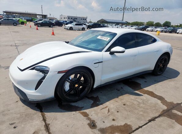 WP0AA2Y10MSA18893 2021 PORSCHE TAYCAN Белый Передняя левая четверть