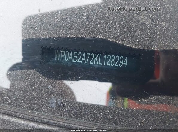 WP0AB2A72KL128294 2019 PORSCHE PANAMERA Черный Вид подкапотного пространства