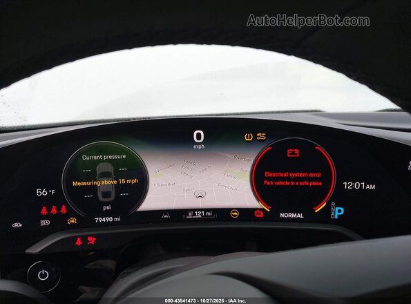 WP0AB2Y14LSA50175 2020 PORSCHE TAYCAN Белый Вид задних сидений