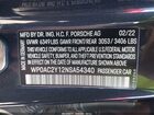 2022 Porsche Taycan Turbo/turbo S Черный vin: WP0AC2Y12NSA54340
