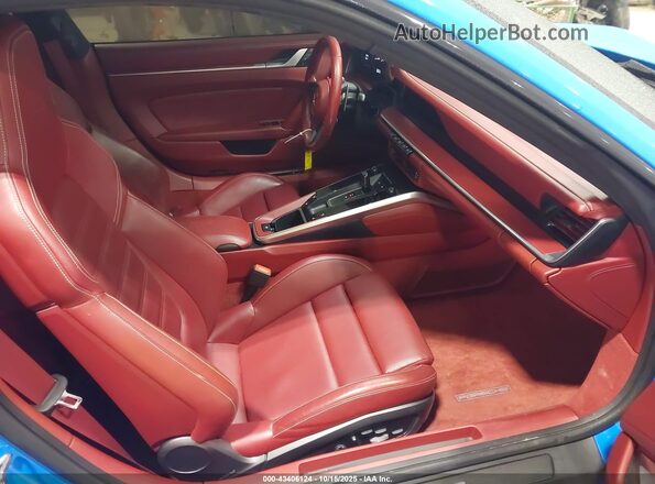 WP0AD2A92MS258774 2021 PORSCHE 911 Синий Вид салона спереди