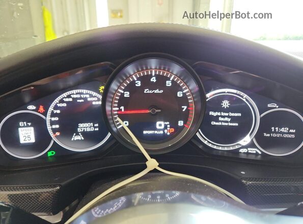 WP0AF2A74JL140773 2018 PORSCHE PANAMERA Черный Вид щитка приборов