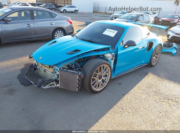 WP0AF2A96KS164064 2019 PORSCHE 911 Blue Vista tres cuartos delantera izquierda