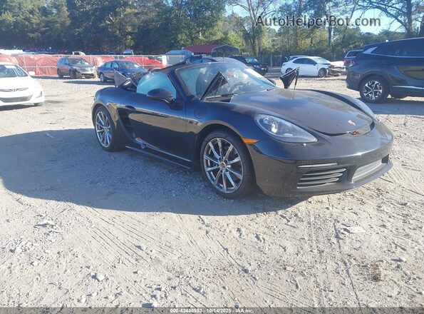 WP0CA2A81JS211207 2018 PORSCHE 718 BOXSTER Black Przód prawy