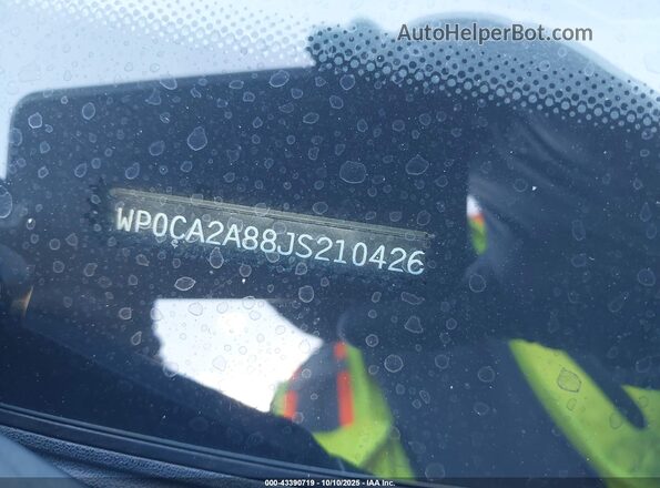 WP0CA2A88JS210426 2018 PORSCHE 718 BOXSTER Black 