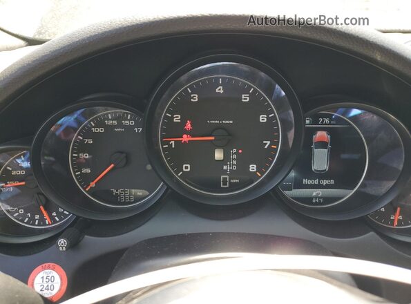 WP1AA2A29HKA80250 2017 PORSCHE CAYENNE Black Instrument cluster view